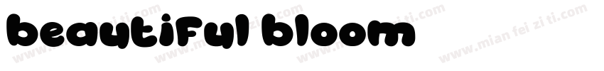 beautiful bloom字体转换